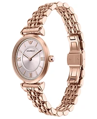 Emporio Armani Women's Quartz Two-Hand Rose Gold Stainless Steel Watch, 32mm