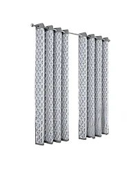 Olivia Gray 100% Polyester 190 Gsm Justice Reversible Blackout Grommet Curtain Panel 54" x 90