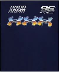 Under Armour Boys' 2T-7 Tech Racer Burst Short-Sleeve T-Shirt