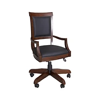 Liberty Furniture Brayton Manor Jr Executive Desk Chair, W23 x D23 x H42, Dark Brown