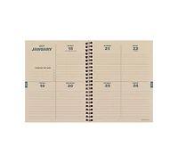 Tf Publishing Paper Goods July 2026 - June 2027 Blue Flannel Medium Weekly Monthly Planner
