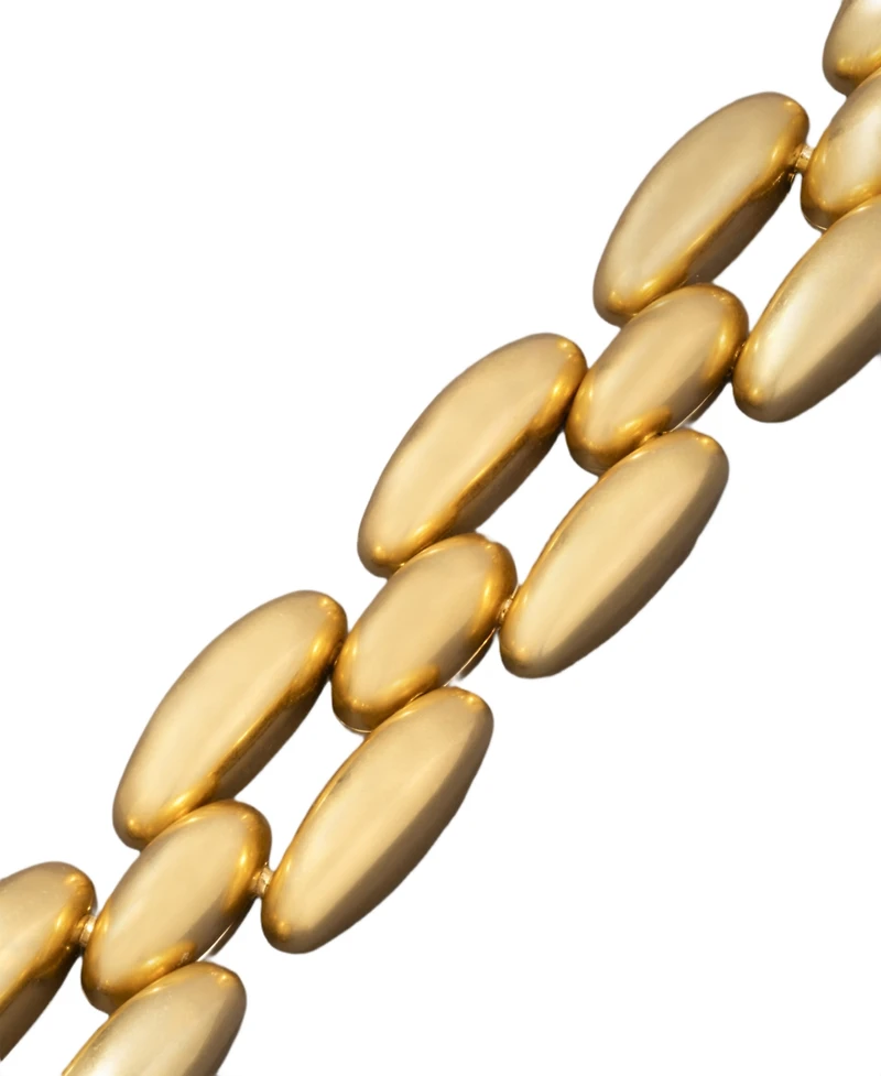 Donna Karan Gold-Tone Dynamic Chunky Link Flex Bracelet