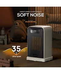 Morento 1500W Space Heater, Electric Heater for Indoor Use, Desk Heater with Heating and Fan Modes with Thermostat