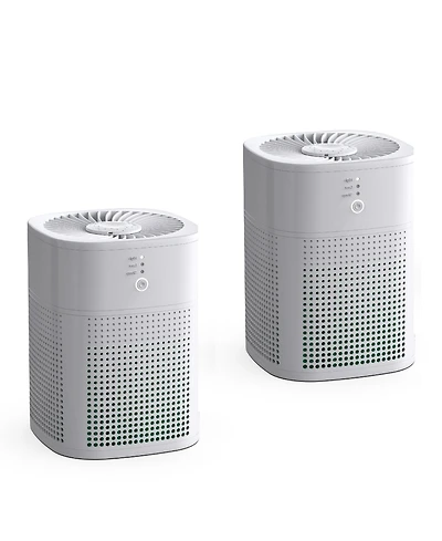 Chivalz Hepa Air Purifier with Essential Oil Diffuser for Home Bedroom, Up to 108 Sqft 2 Pack