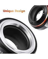 KandF Concept Kf M10125 High-precision Lens Adapter Ring, Matte Paint, Orange Secondary Oxide, M42-M4 / 3 Pro