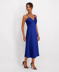 Siena Women's Satin Midi Dress