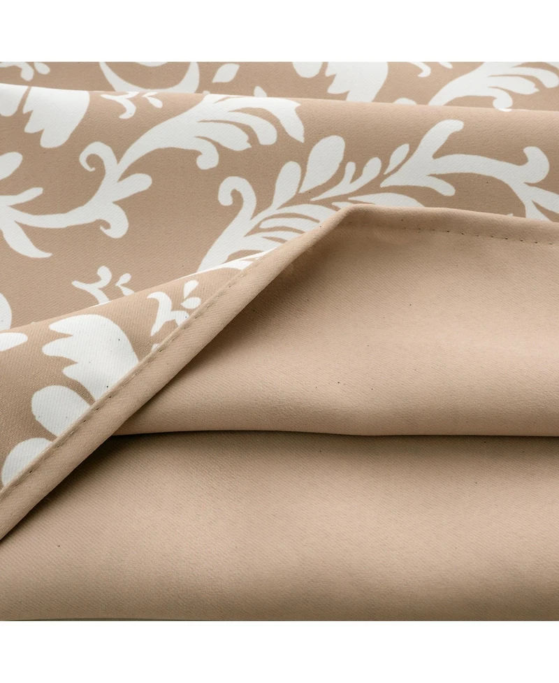 Olivia 100% Polyester 190 Gsm Cressida Reversible Grommet Curtain Panel 54" x 90