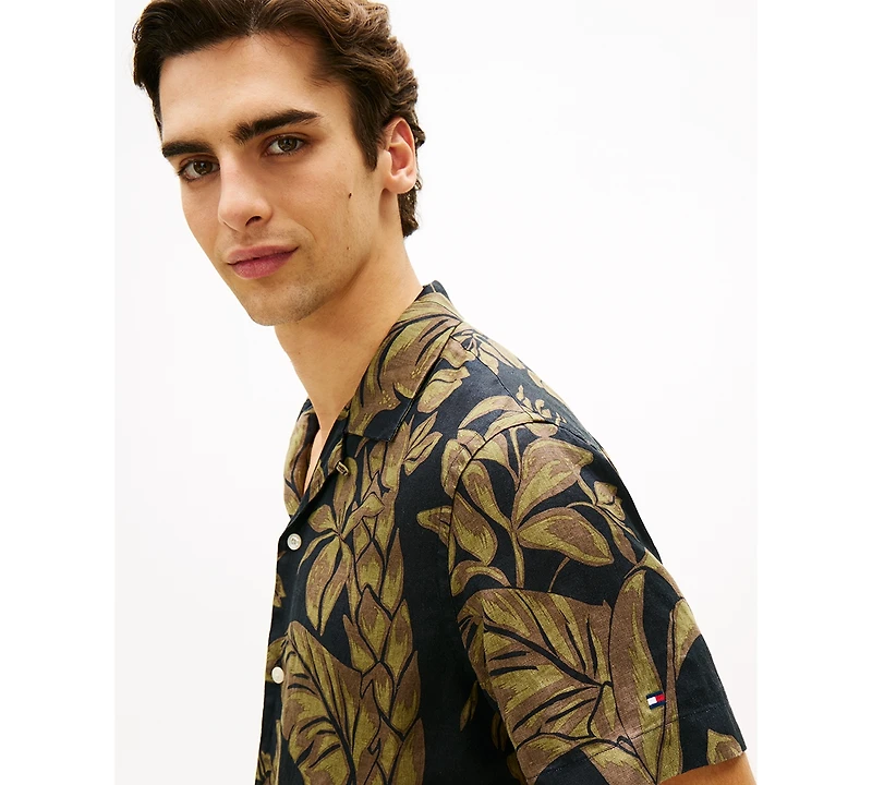 Tommy Hilfiger Men's All-Over Floral Short-Sleeve Print Shirt