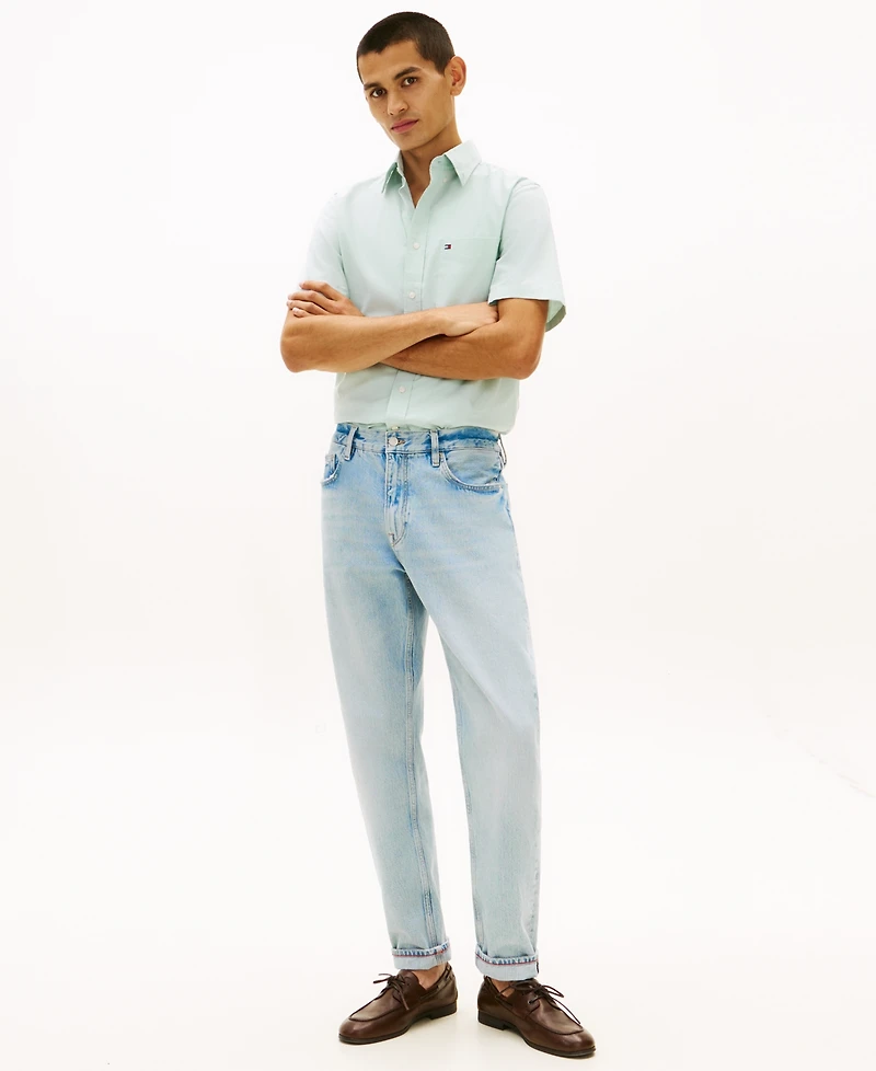 Tommy Hilfiger Men's Short-Sleeve Oxford Shirt