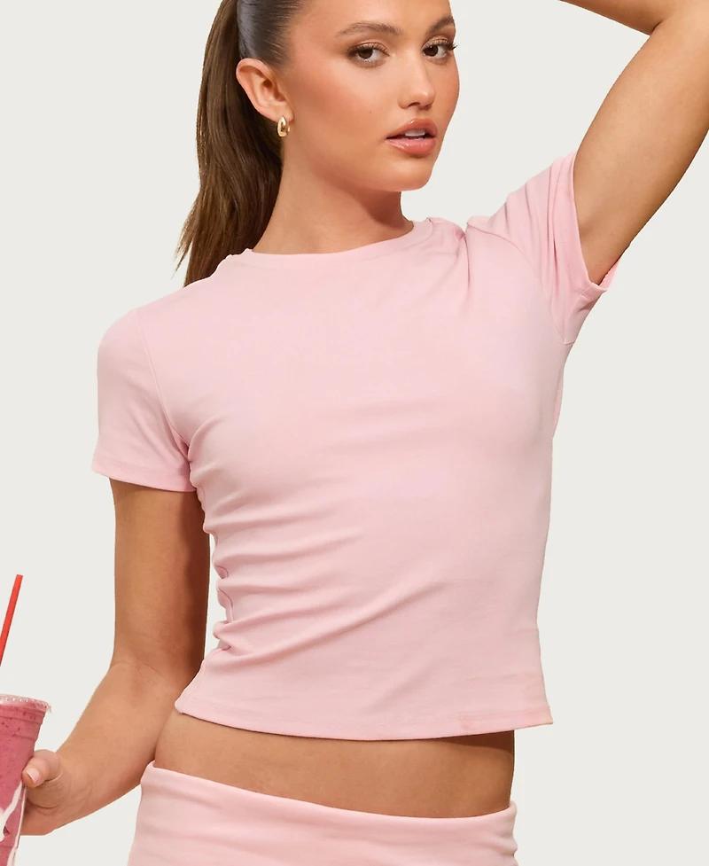 Edikted Women's Emelia Fitted T Shirt