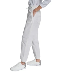 Dkny Sport Women's High Rise Bungee Waist Seamed Joggers