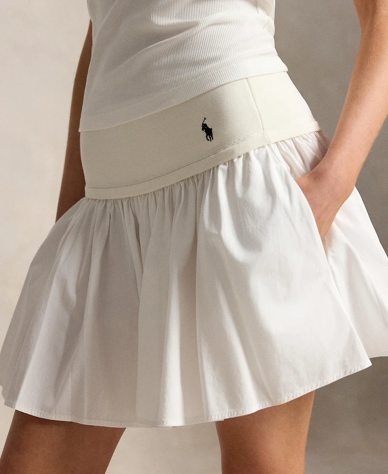 Polo Ralph Lauren Women's Mid-Rise Flounce A-Line Mini Skirt