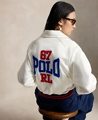 Polo Ralph Lauren Women's Spread Collar Long-Sleeve Bomber Jacket