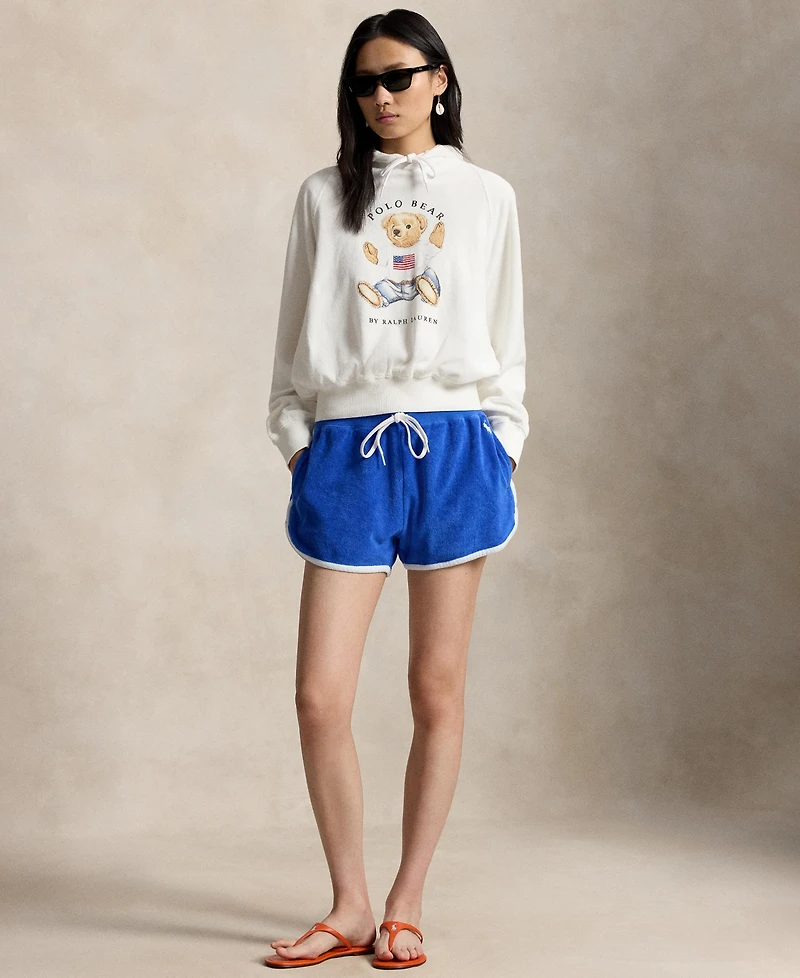 Polo Ralph Lauren Women's Drawstring Hood Raglan Sleeves Sweatshirt