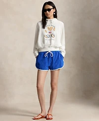 Polo Ralph Lauren Women's Drawstring Hood Raglan Sleeves Sweatshirt