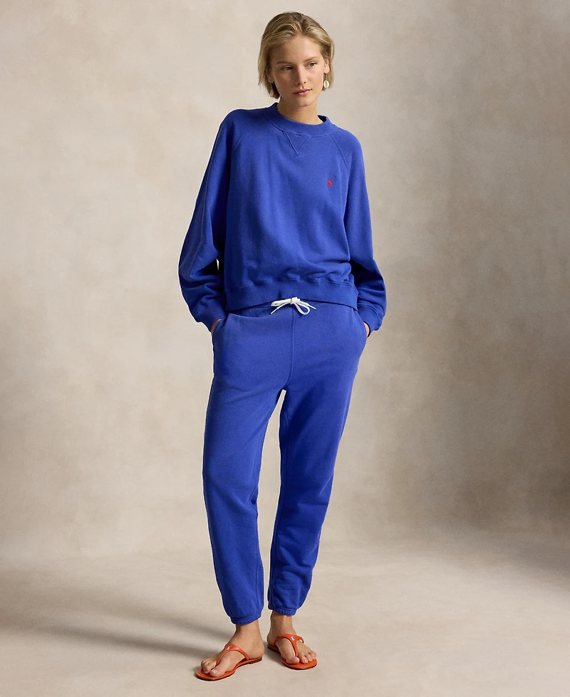 Polo Ralph Lauren Women's Lightweight Fleece Crew Neck Sweatshirt