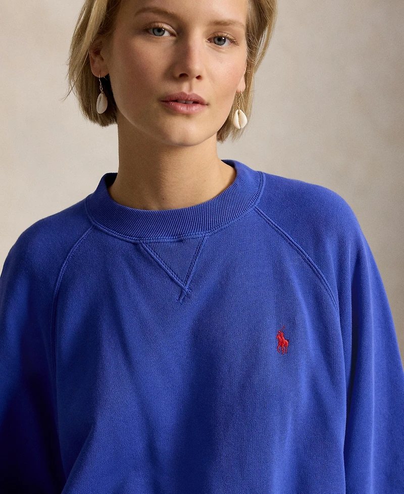 Polo Ralph Lauren Women's Lightweight Fleece Crew Neck Sweatshirt