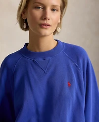 Polo Ralph Lauren Women's Lightweight Fleece Crew Neck Sweatshirt