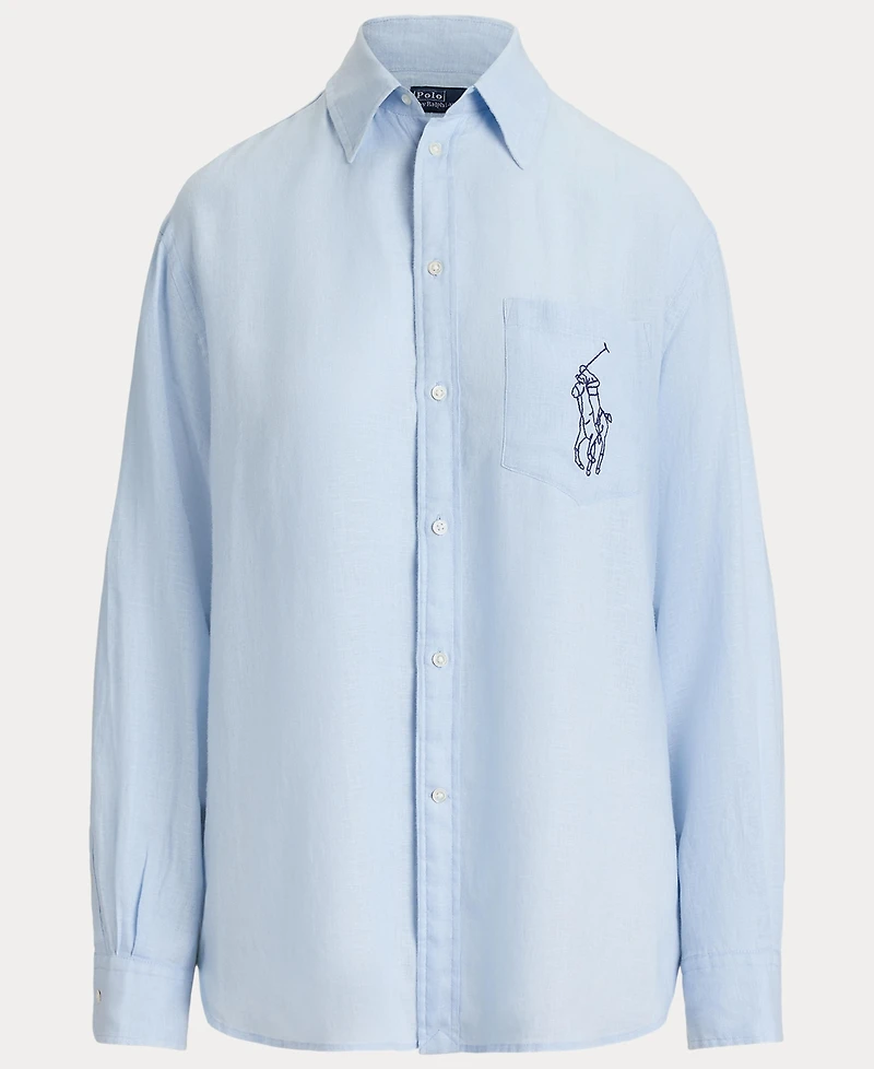 Polo Ralph Lauren Women's Point Collar Long-Sleeve Shirt