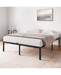gaomon 14 Inch Queen Bed Frame with Storage,Metal Platform Queen Bed Frame No Box Spring Needed Steel Slat Support Easy Assembly
