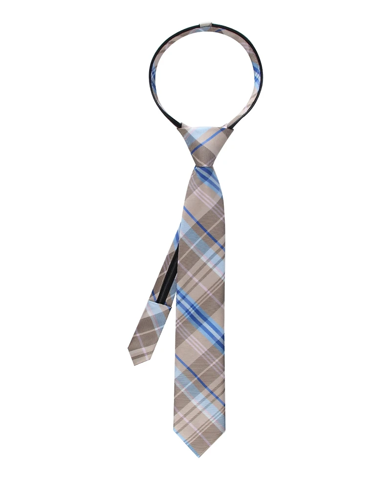 Tommy Hilfiger Baby Boys' Nantucket Plaid Pre-Tied Zipper Tie
