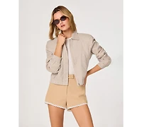 Astr the Label Women's Reid Collared Jacket