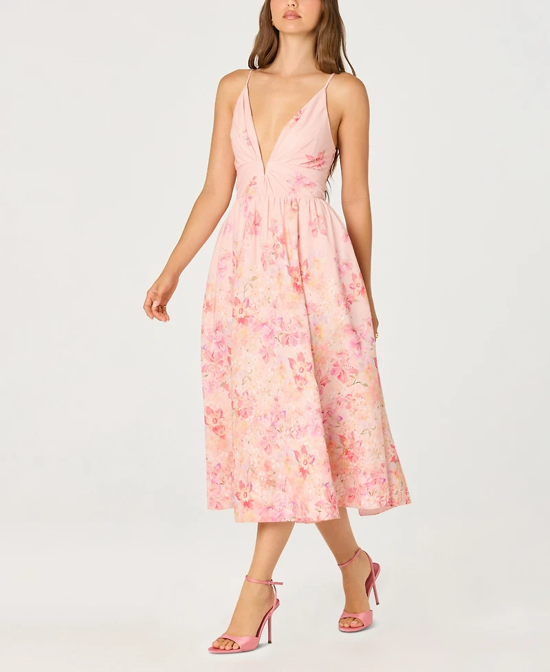 Astr the Label Women's Janna V-Neck Sleeveless Dress