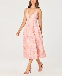 Astr the Label Women's Janna V-Neck Sleeveless Dress