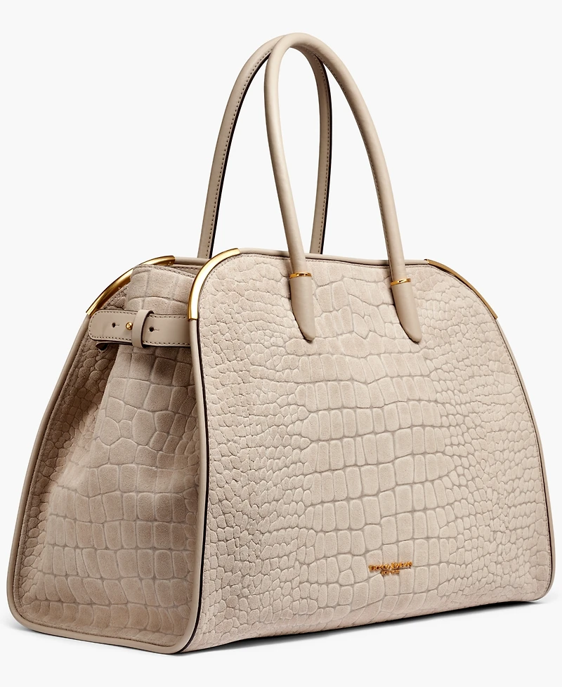 Donna Karan New York Satin Croco Extra Large Tote Bag