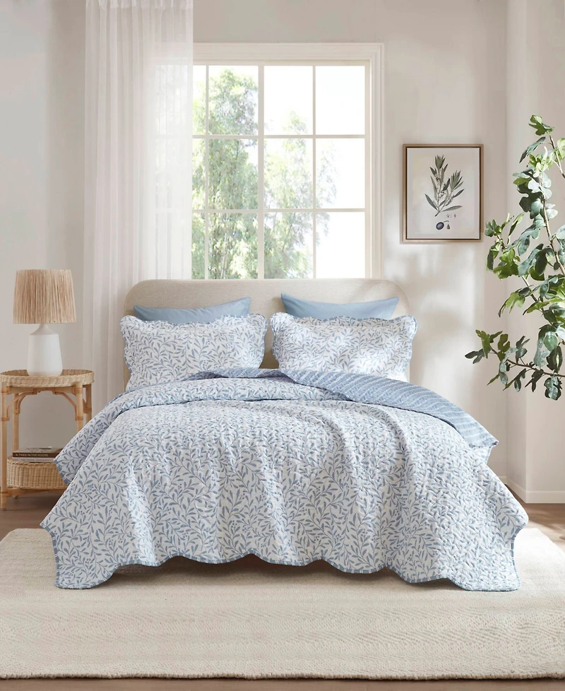 Madison Park Darcy Print 3-Pc. Quilt Set, King