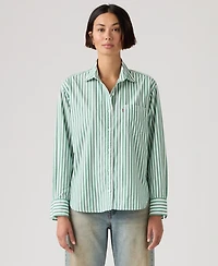Levi's Women's Harlie Striped Boyfriend Shirt