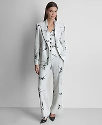 Dkny Women's Pinstripe Single-Button Blazer