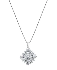 Macy's Diamond Pendant Necklace (1 ct. t.w.) in 14k White Gold