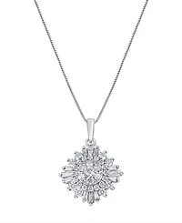 Macy's Diamond Pendant Necklace (1 ct. t.w.) in 14k White Gold