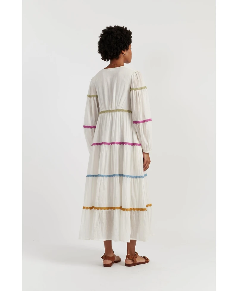 Chinti & Parker Women's Chinit Cotton Scallop Dress