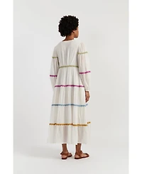 Chinti & Parker Women's Chinit Cotton Scallop Dress