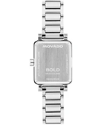 Movado Women's Bold Evolution 2.0 Mini Tank Swiss Quartz Stainless Steel Watch, 20x23mm