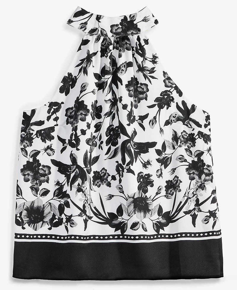 I.n.c. International Concepts Petite Printed Halter Top, Macy's Exclusive