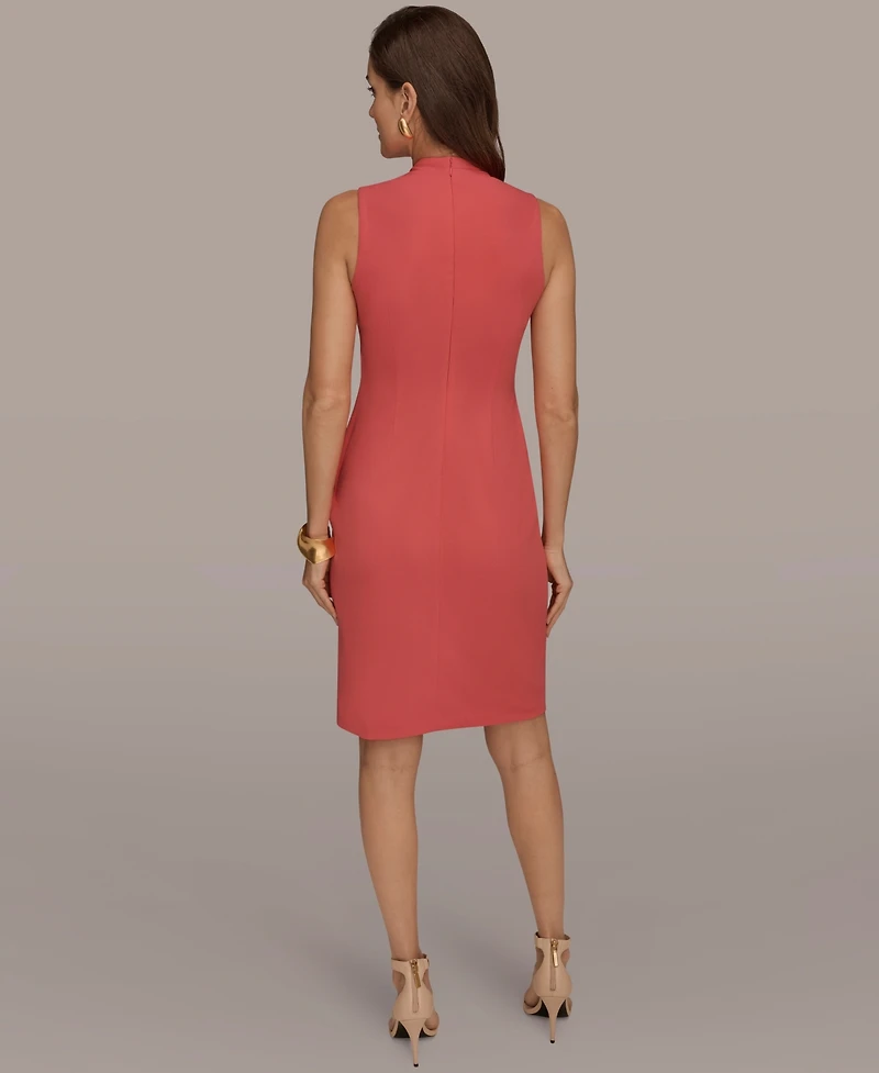 Donna Karan New York Women's V-Neck Wrap Sheath Dress