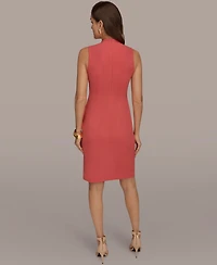 Donna Karan New York Women's V-Neck Wrap Sheath Dress