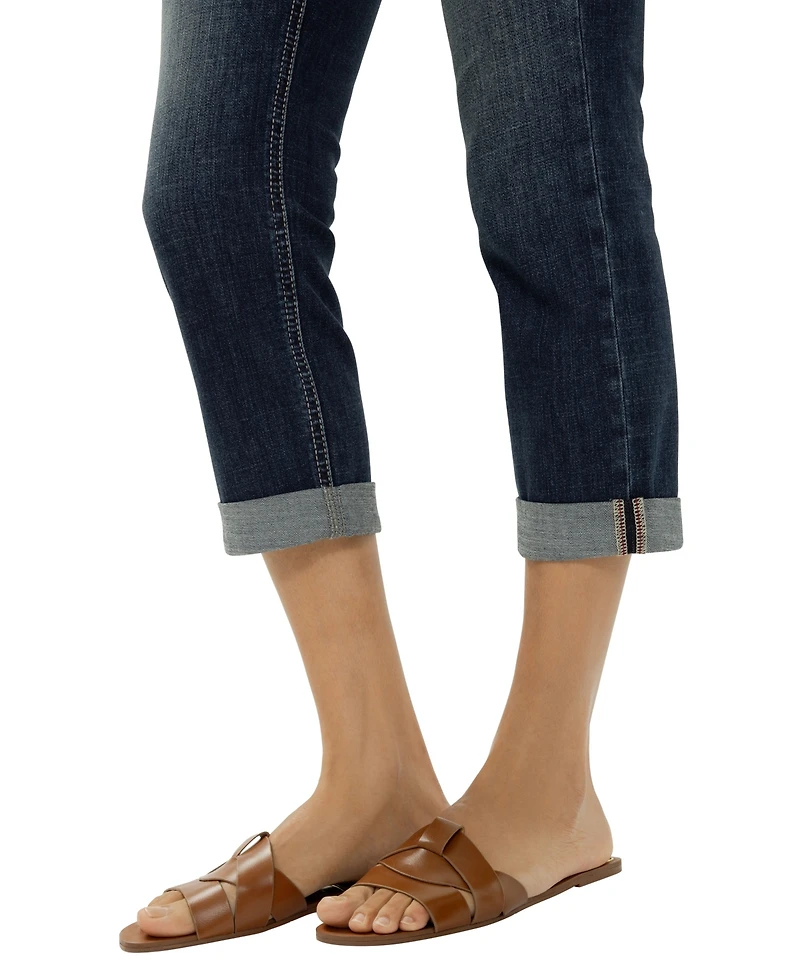 Silver Jeans Co. Women's Suki Mid Rise Americana Luxe Stretch Capri