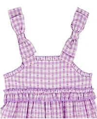 Kids Headquarters Girls' 2T-6X Plaid Ruffled Tunic and Capri Leggings, 2-Piece Set