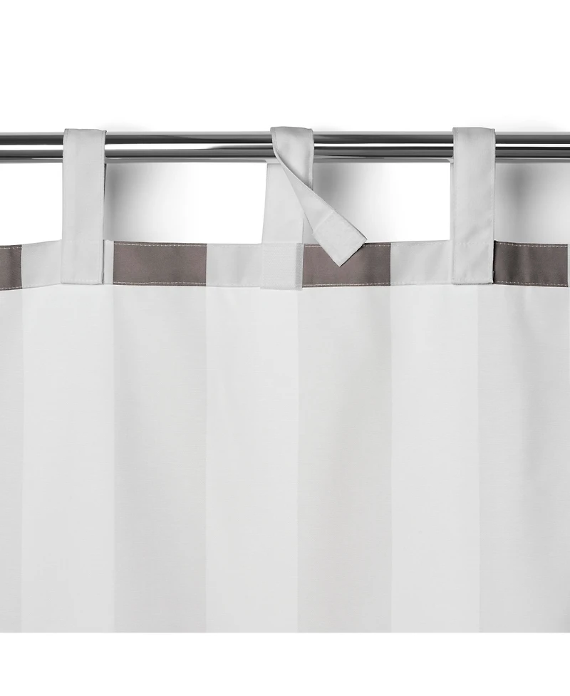 Elrene Home Fashions Highland Stripe Indoor/Outdoor Window Curtain