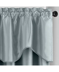 Elrene Home Fashions Colette Faux Silk Scalloped Window Valance