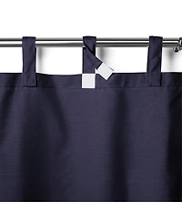 Elrene Home Fashions Matine Solid Tab Top Indoor Outdoor Window Curtain