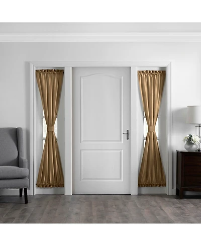 Colette Faux Silk 28" x 72" Sidelight Door Window Panel