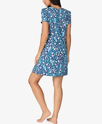 Cuddl Duds Women's Short-Sleeve Sleep Shirt