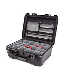Nanuk 940 Waterproof Hard Case with 4-Pocket Lid Organizer and Padded Divider for Camera, Black