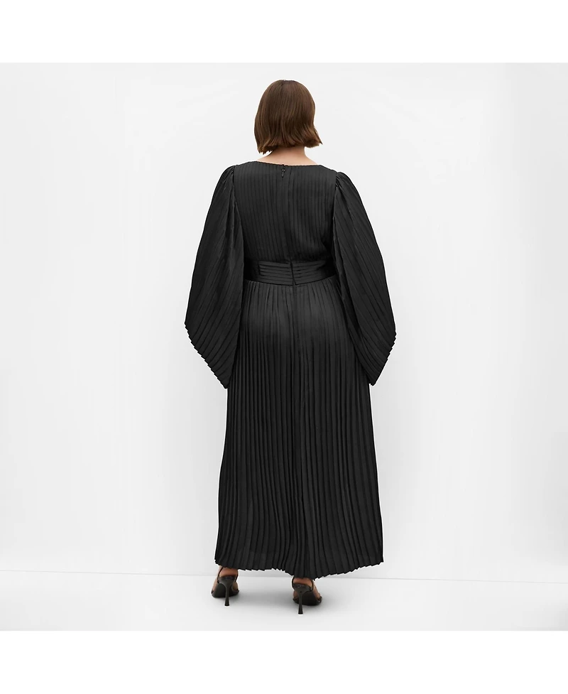 City Chic Women's Carmina Pleat Maxi Dress