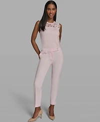 Karl Lagerfeld Paris Women's Woven Straight Pants